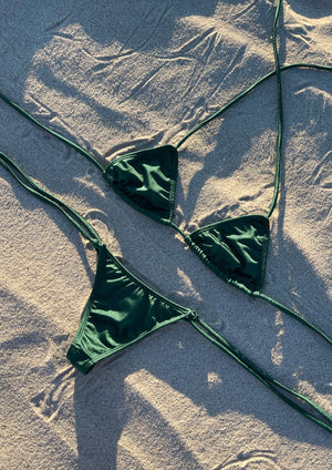 MIAMI STRING THONG BIKINI EMERALD GREEN